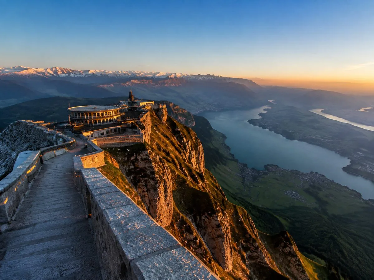 Blick vom Aussichtspunkt Esel über den Vierwaldstättersee